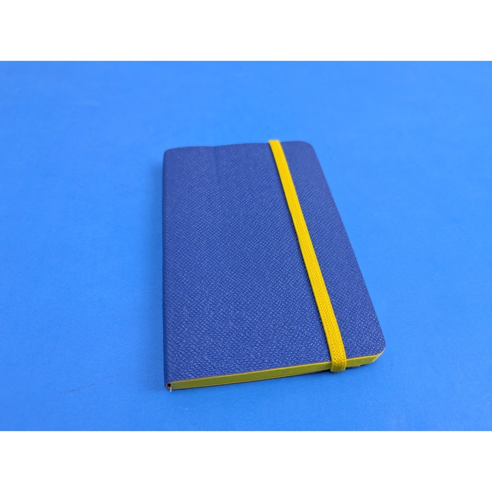 Campo Marzio Mini Leather Bound Blue Notebook 5.5"x3.75" Pocket Journal